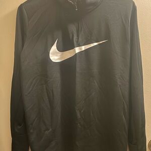 Nike Black Hoodie with Silver Swoosh